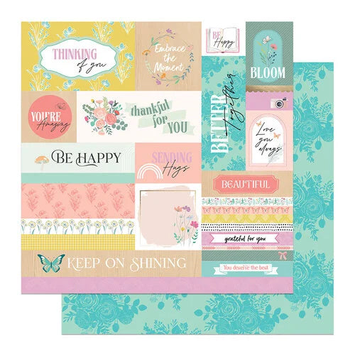 PhotoPlay - Wildflower Dreams Collection - 12 x 12 Double Sided Paper - Shine On