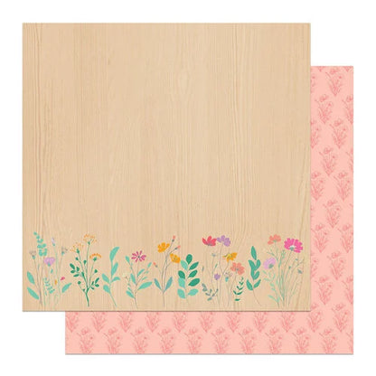 PhotoPlay - Wildflower Dreams Collection - 12 x 12 Double Sided Paper - Embrace The Moment