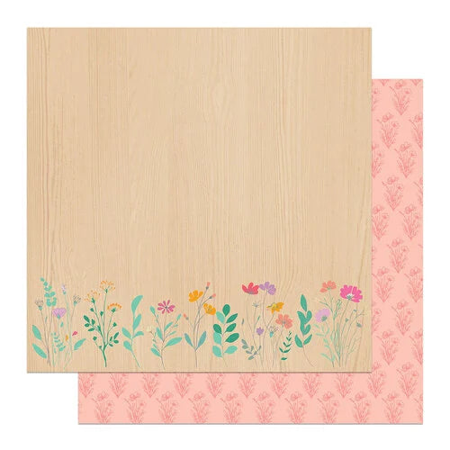PhotoPlay - Wildflower Dreams Collection - 12 x 12 Double Sided Paper - Embrace The Moment