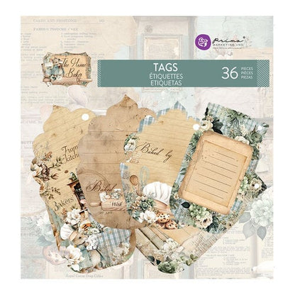 Prima The Home Baker Tags & Tickets Embossed Dies