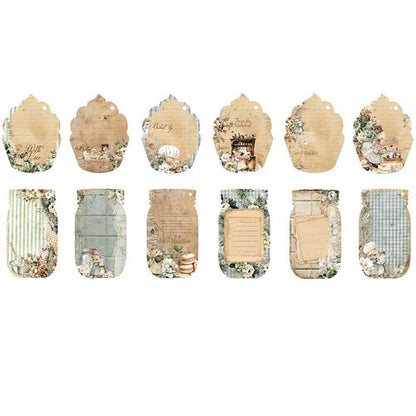 Prima The Home Baker Tags & Tickets Embossed Dies