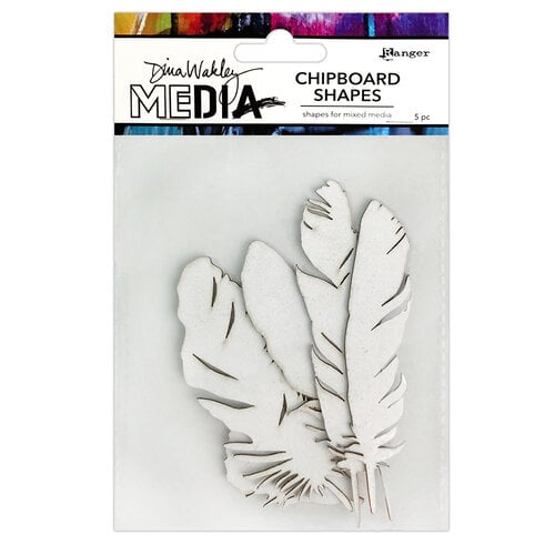 Ranger Ink Dina Wakley Chipboard Shapes Feathers