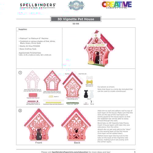 Spellbinders Pet House Die Cuts S6199