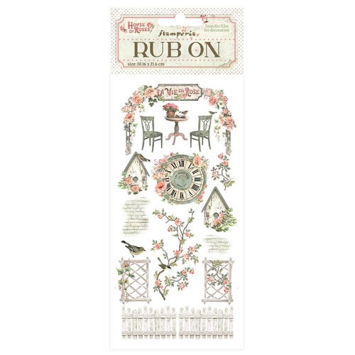 Stamperia Rub On House of Roses - DFLRB153