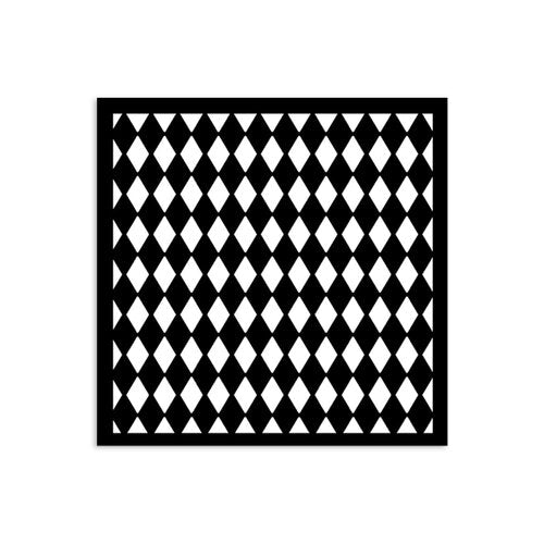 Stamperia Media Stencil  12x12 cm - KSTDS54 - Diamonds