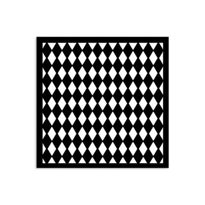 Stamperia Media Stencil  12x12 cm - KSTDS54 - Diamonds