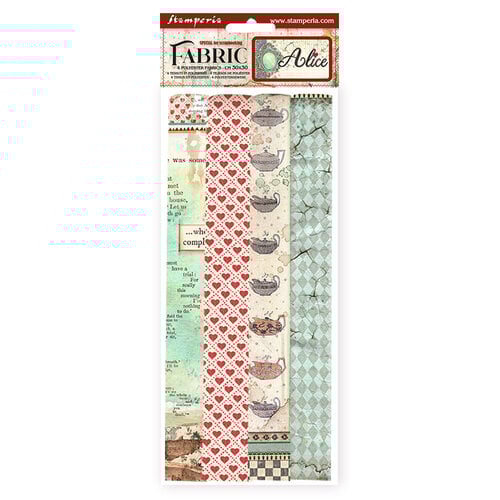 Stamperia Polyester Fabrics Alice in Wonderland - Qty 4 - SBPLT12
