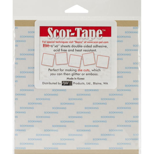 Scor-Pal Scor-Tape 6x6 Sheets