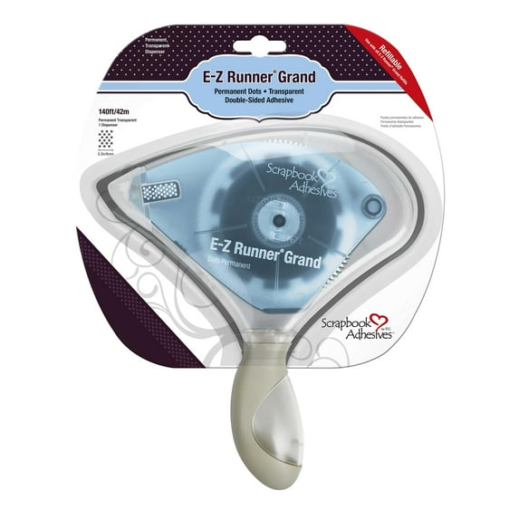 Scrapbook Adhesives E-Z Runner Grand Permanent Dots Refillable runner