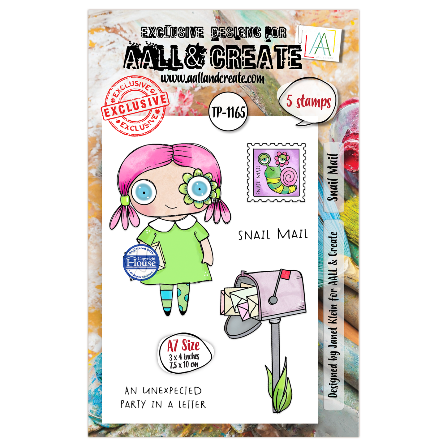 TP-1165 - A7 Stamp Set - Snail Mail