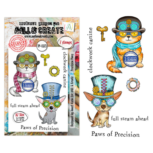 #TP-1373 - A7 Stamp Set - Precision Paws