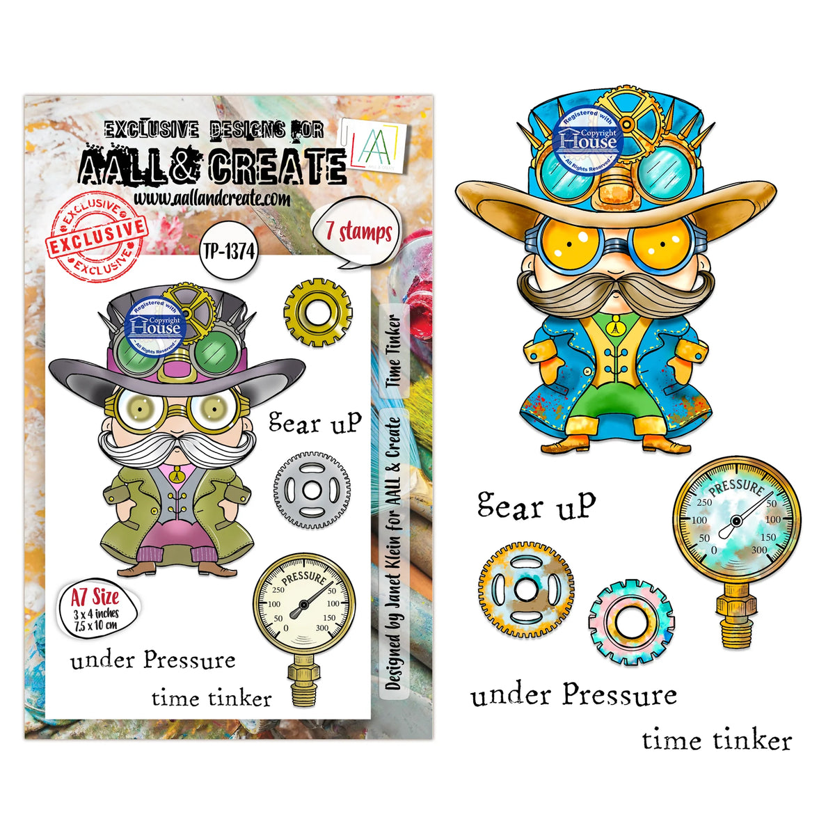 #TP-1374 - A7 Stamp Set - Time Tinker