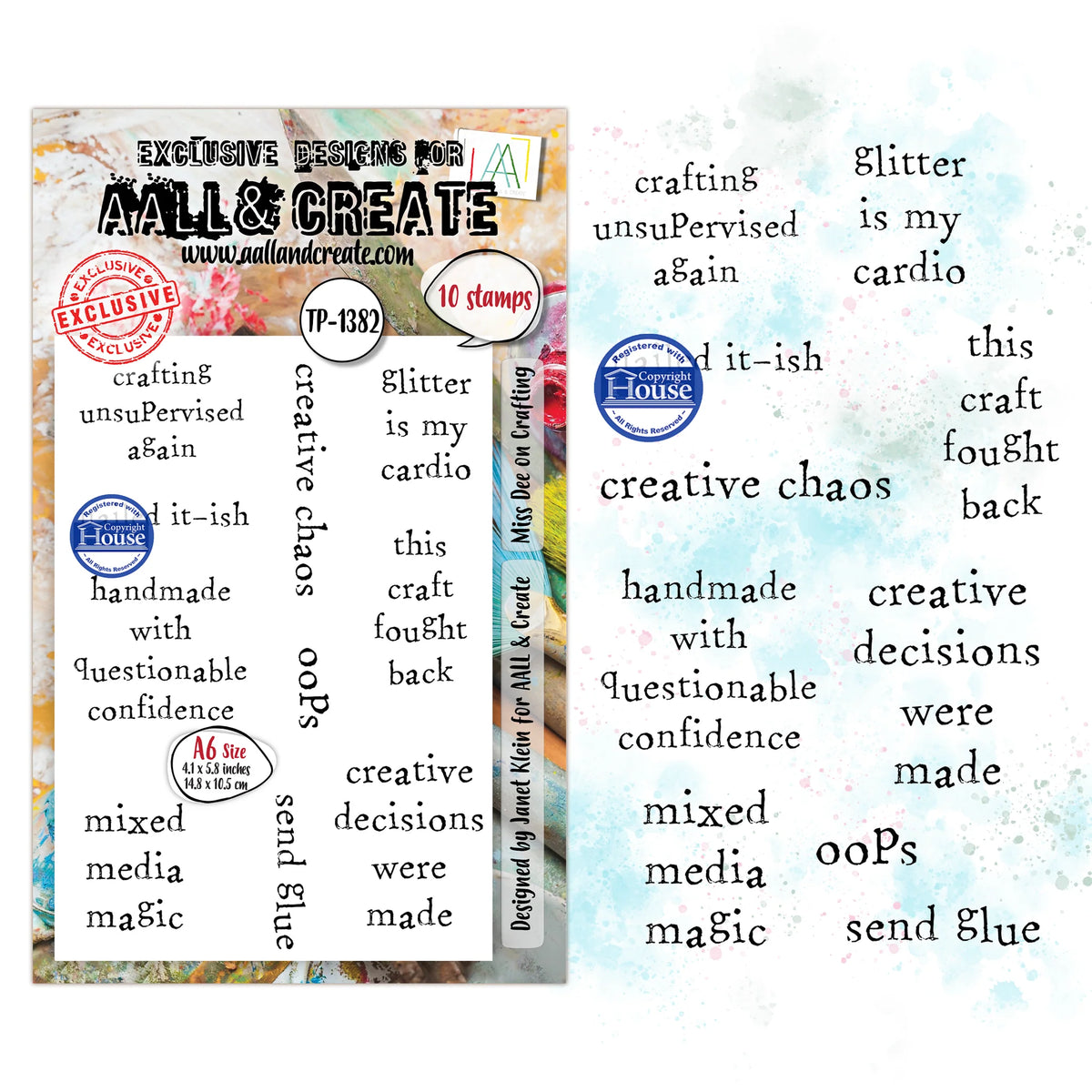 TP-1382 - A6 Stamp Sets - Miss Dee on Crafting