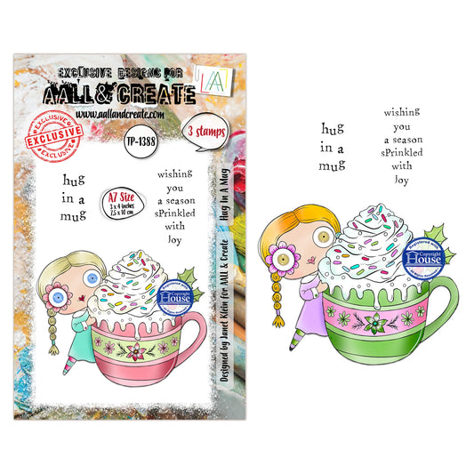 #TP-1388 - A7 Stamp Set - Hug In A Mug