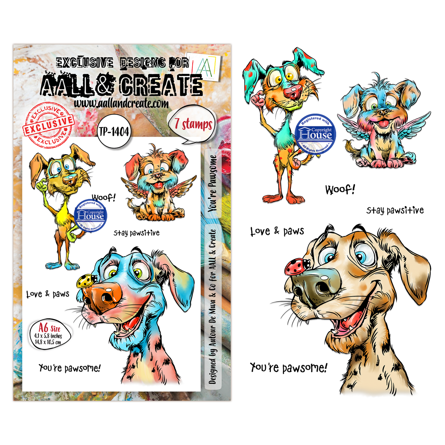 TP-1404 - A6 Stamp Sets - You're Pawsome