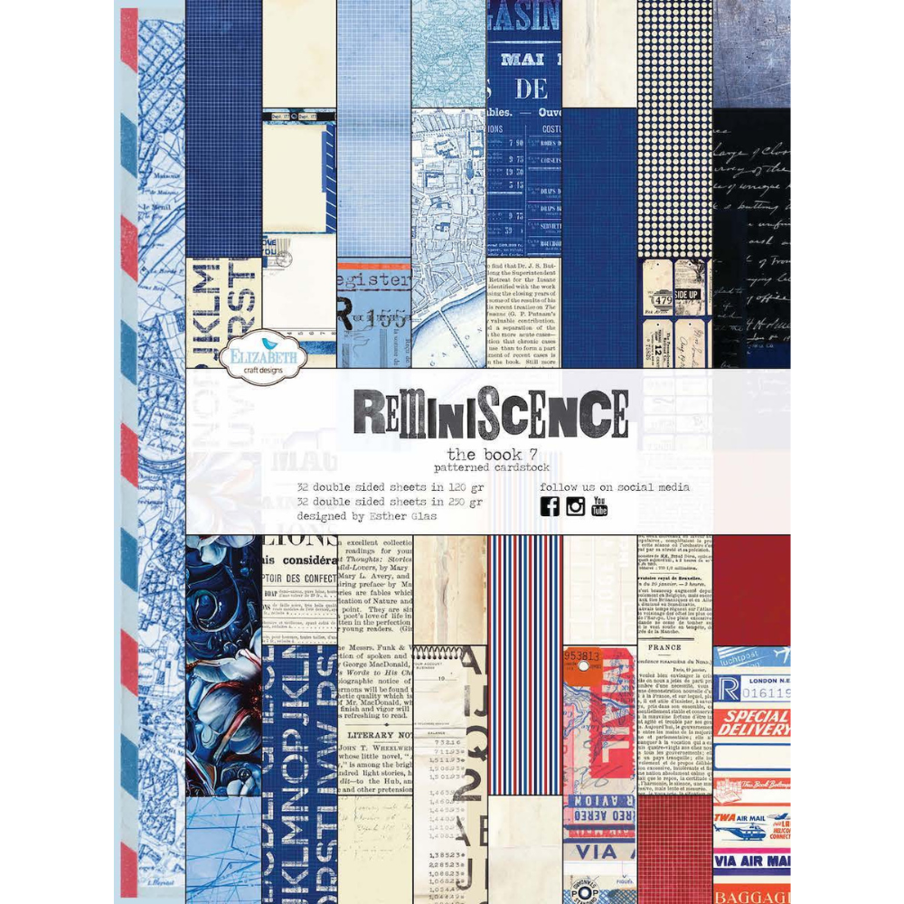 Elizabeth Craft Designs Reminiscence Paper - The Book 7
Elizabeth Craft Designs Reminiscence Paper - The Book 7
Elizabeth Craft Designs Reminiscence Paper - The Book 7