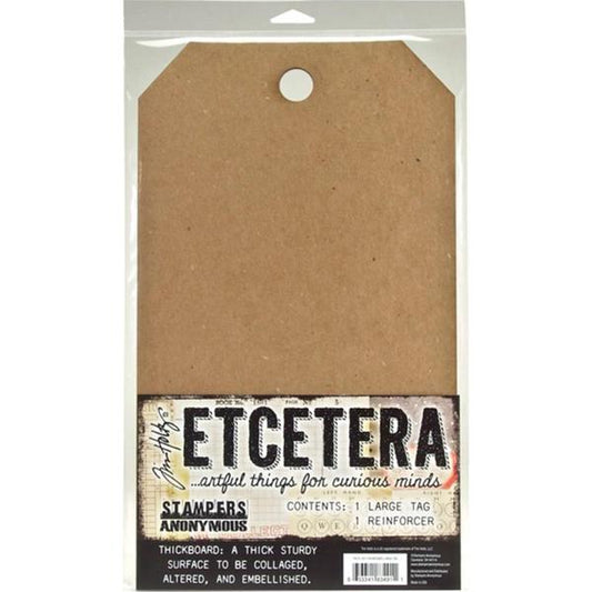 Tim Holtz Etcetera Stampers Anonymous Large Tag Thickboard