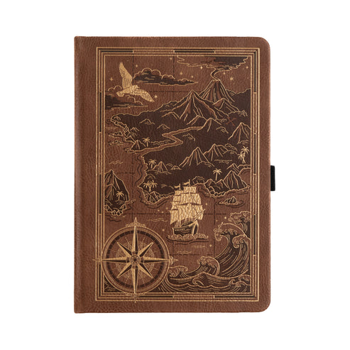 Treasure Map Notebook - A5: 192 Pages / Dot Grid