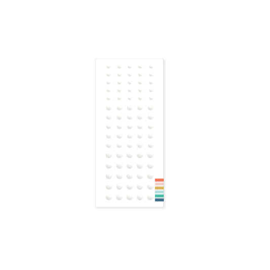 Concord & 9th - White Enamel Dots 11222 Qty 75