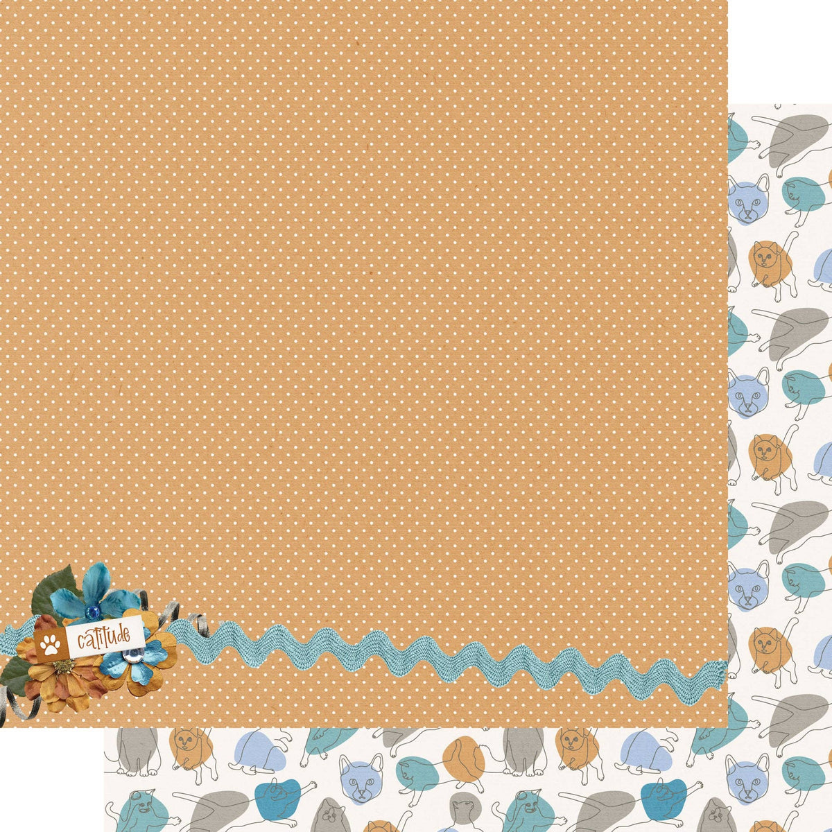 SSC Wholesale - Cat Lover 12 x 12 Scrapbook Paper & Embellishment Kit by SSC Designs - 3 Kits