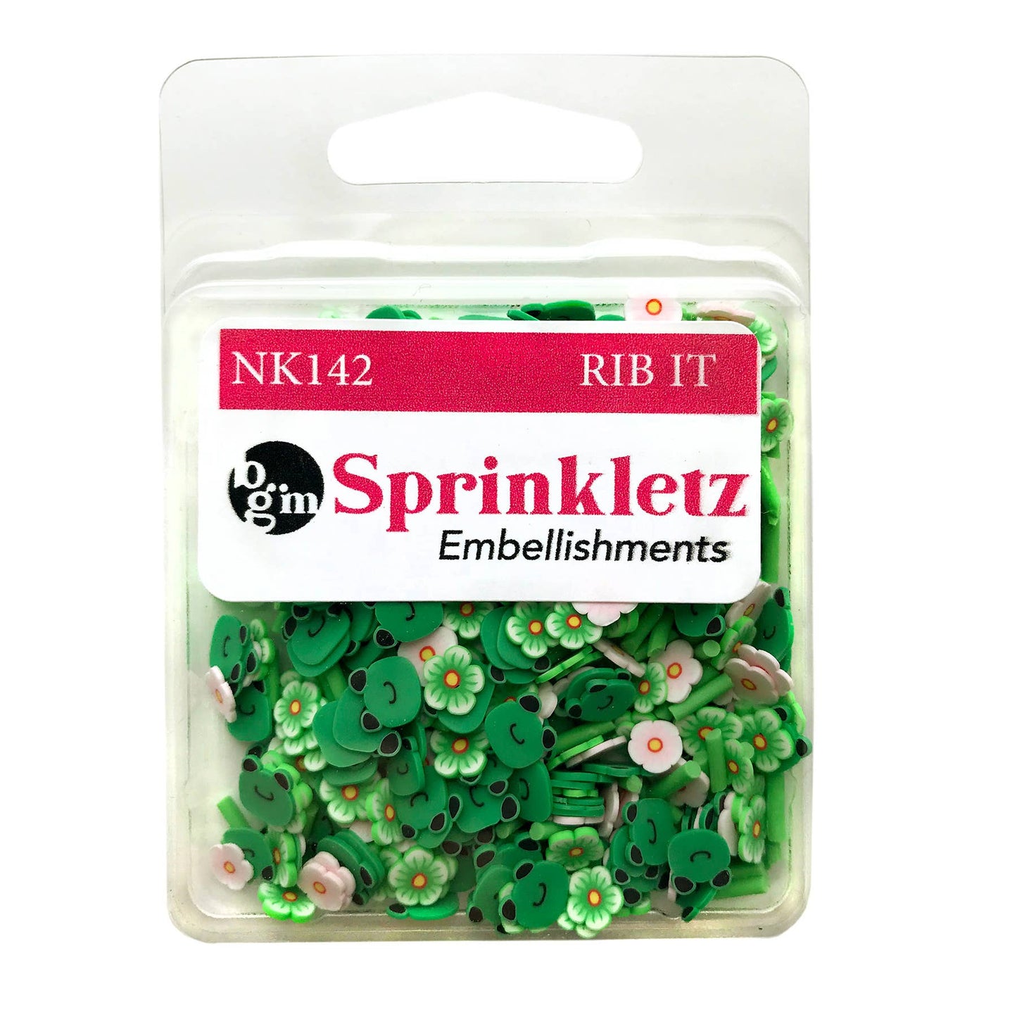 Buttons Galore & More - Sprinkletz Polymer Clay Pieces - Rib It