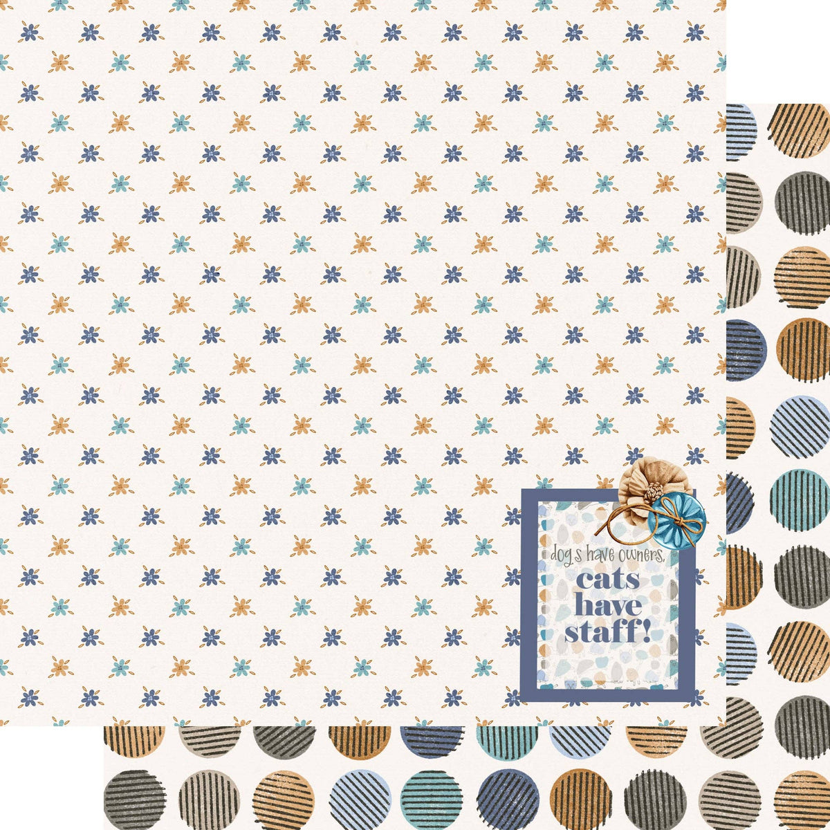 SSC Wholesale - Cat Lover 12 x 12 Scrapbook Paper & Embellishment Kit by SSC Designs - 3 Kits