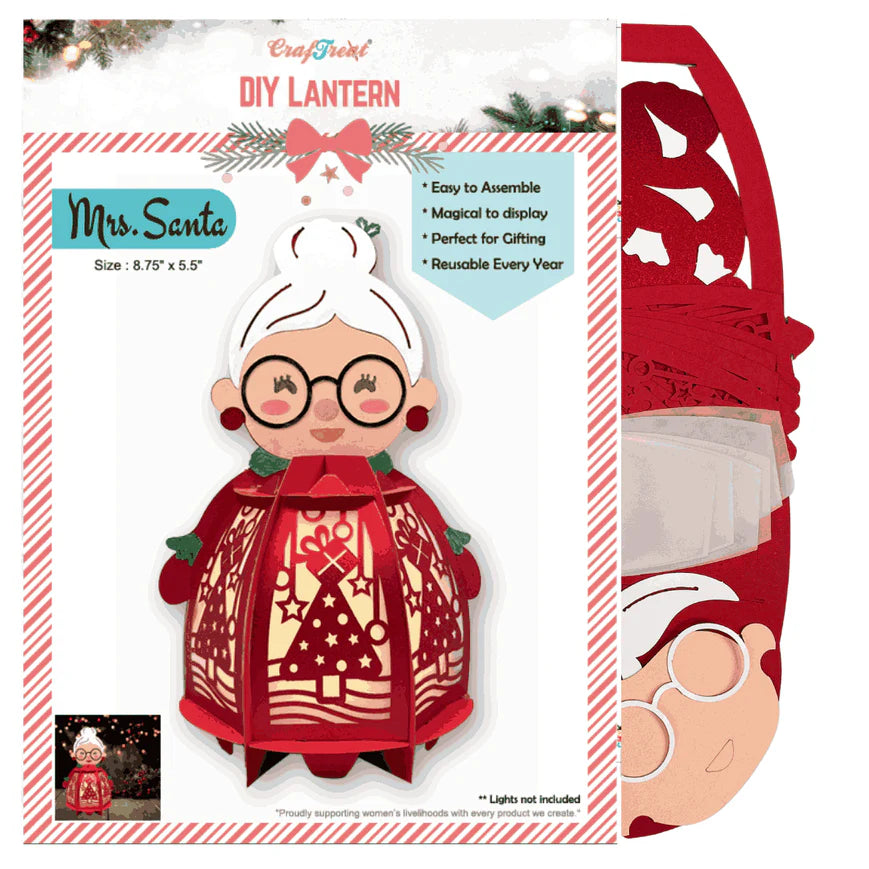 Craftreat DIY Paper Lanterns - Mrs Santa