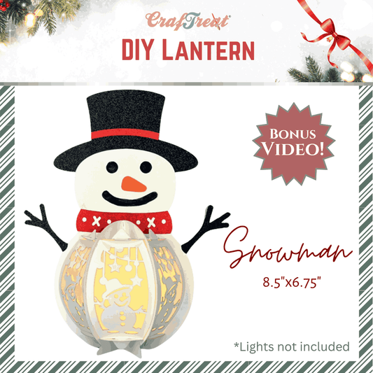 Craftreat DIY Lantern Snowman