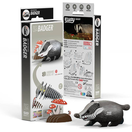 Safari Ltd. - EUGY Badger 3D Puzzle