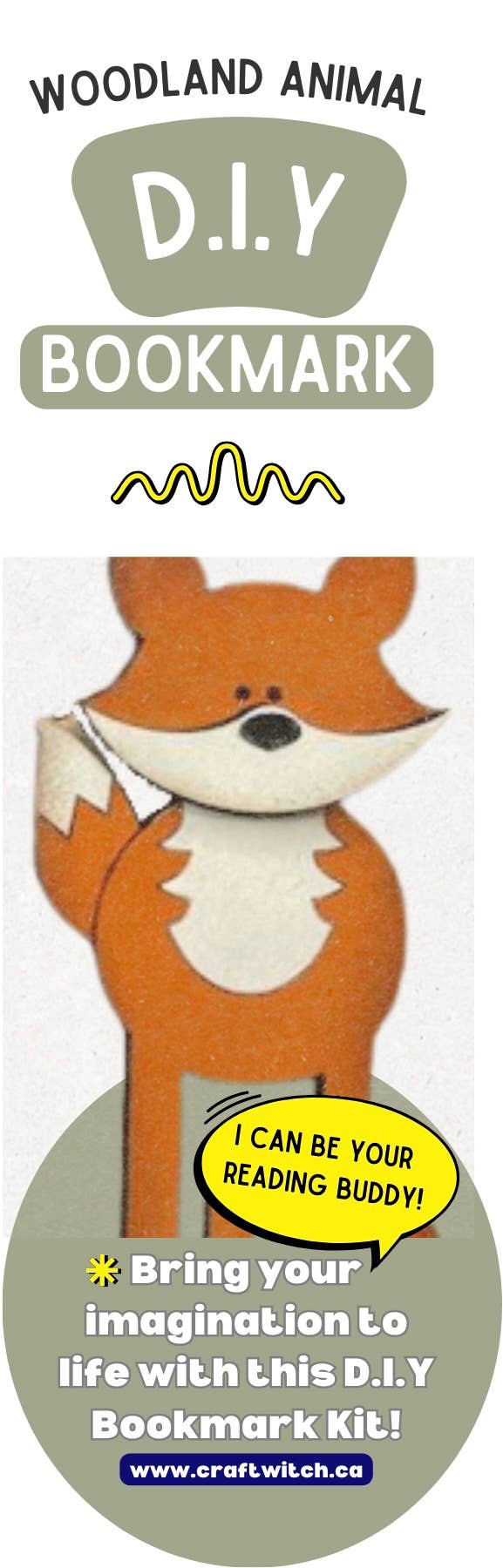 The Craft Witch - Woodland Animal Bookmark Kit-Fox