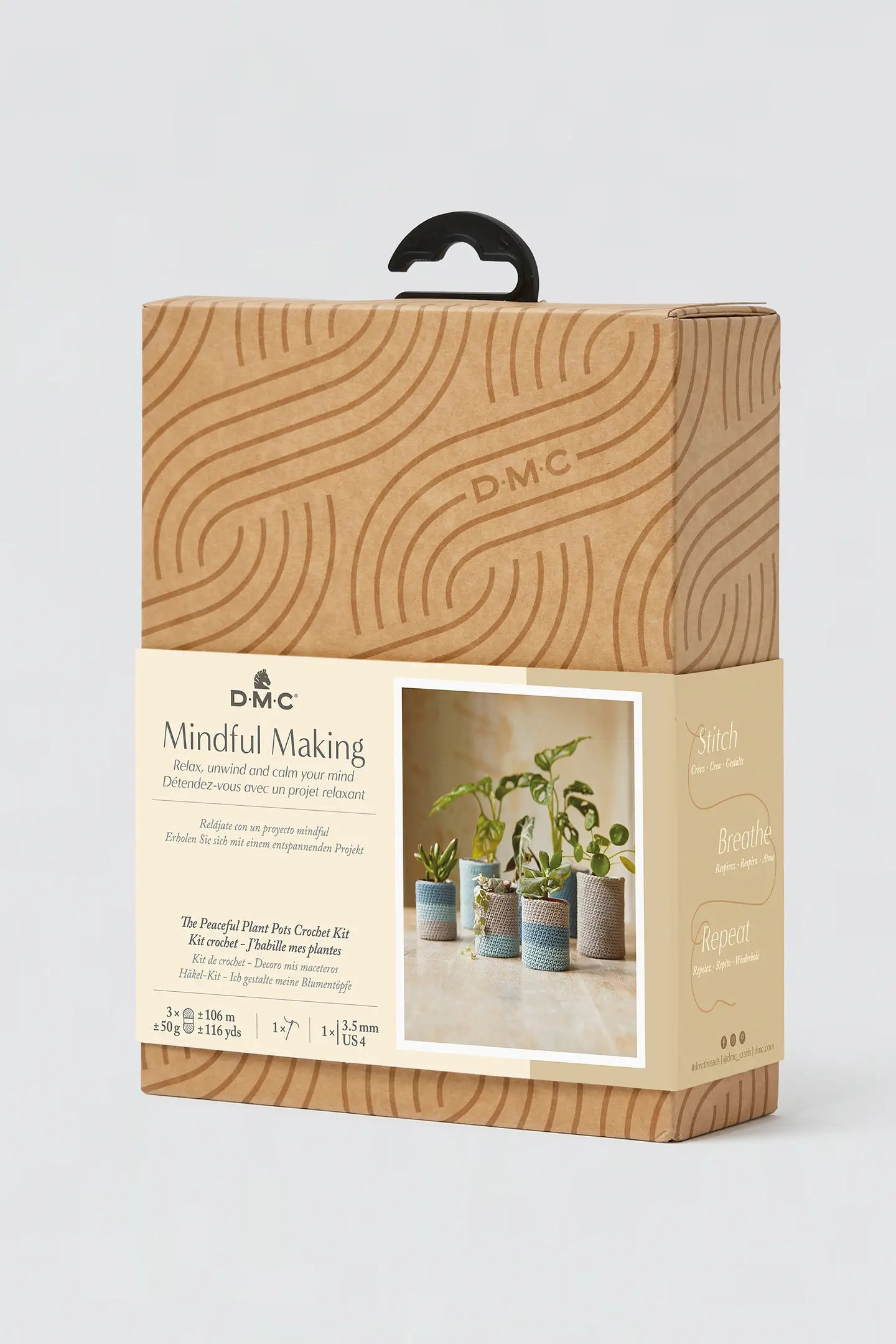 DMC Mindful Making The Peaceful Plant Pots Crochet Kit