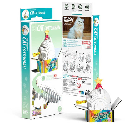 Safari Ltd. - EUGY Cat - Cottonball 3D Puzzle