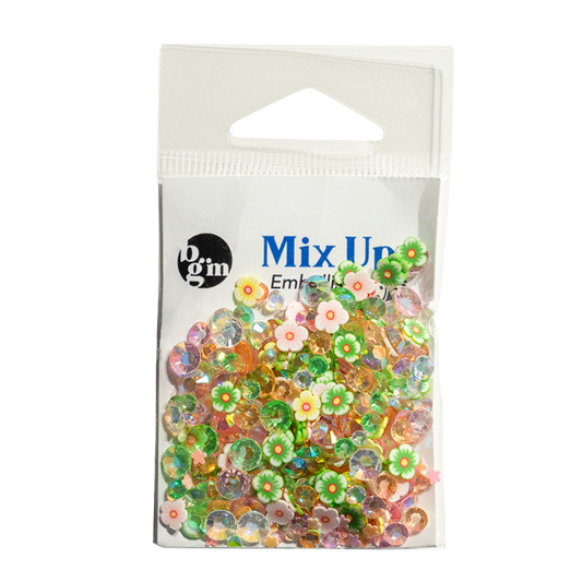 Buttons Galore & More - Spring Florals Mix Upz Embellishment Mix