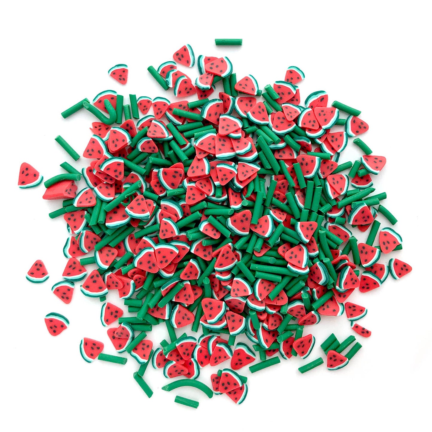 Buttons Galore & More - Sprinkletz Polymer Clay Pieces - Summer Melon