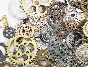 Metal Gears & Cogs Embellishments
