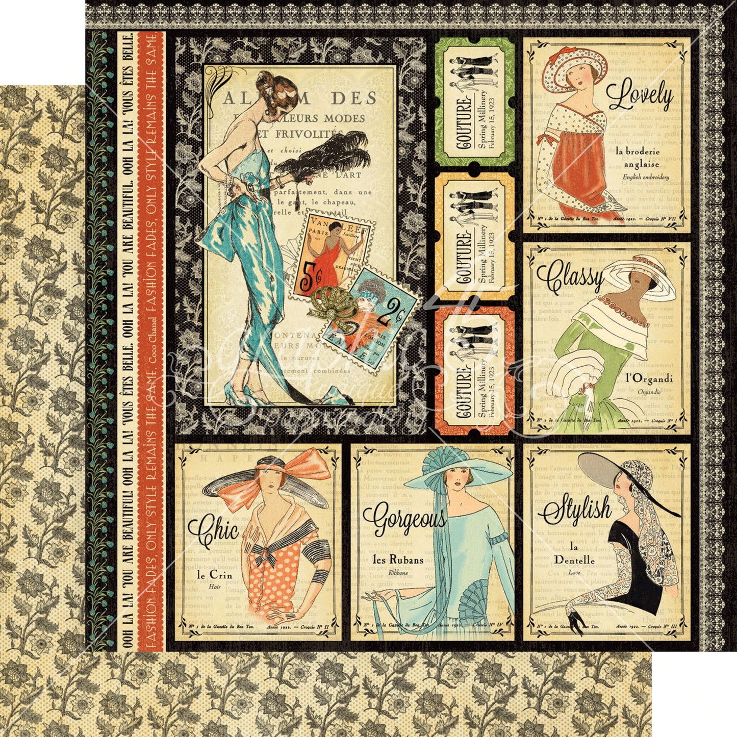 Graphic 45 Mon Amour Collection Papercrafting Paper