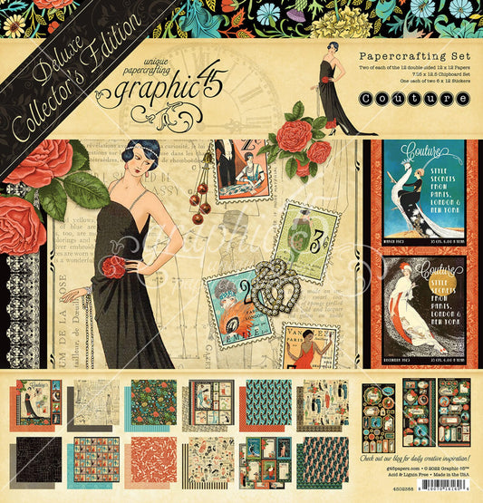 Graphic 45 Couture Collection Papercrafting Set