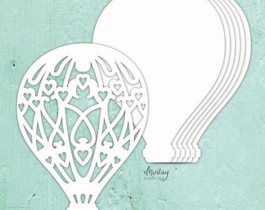 Mintay Chipboard Chippies Hot Air Balloon Album Base 7 Pages Chipboard Album Base MTCHIP3A12