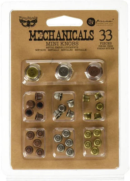 Finnabair Mechanicals Mini Knobs - Prima Marketing